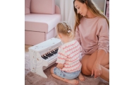 CLASSIC WORLD Wooden Piano for Children + Learning Book