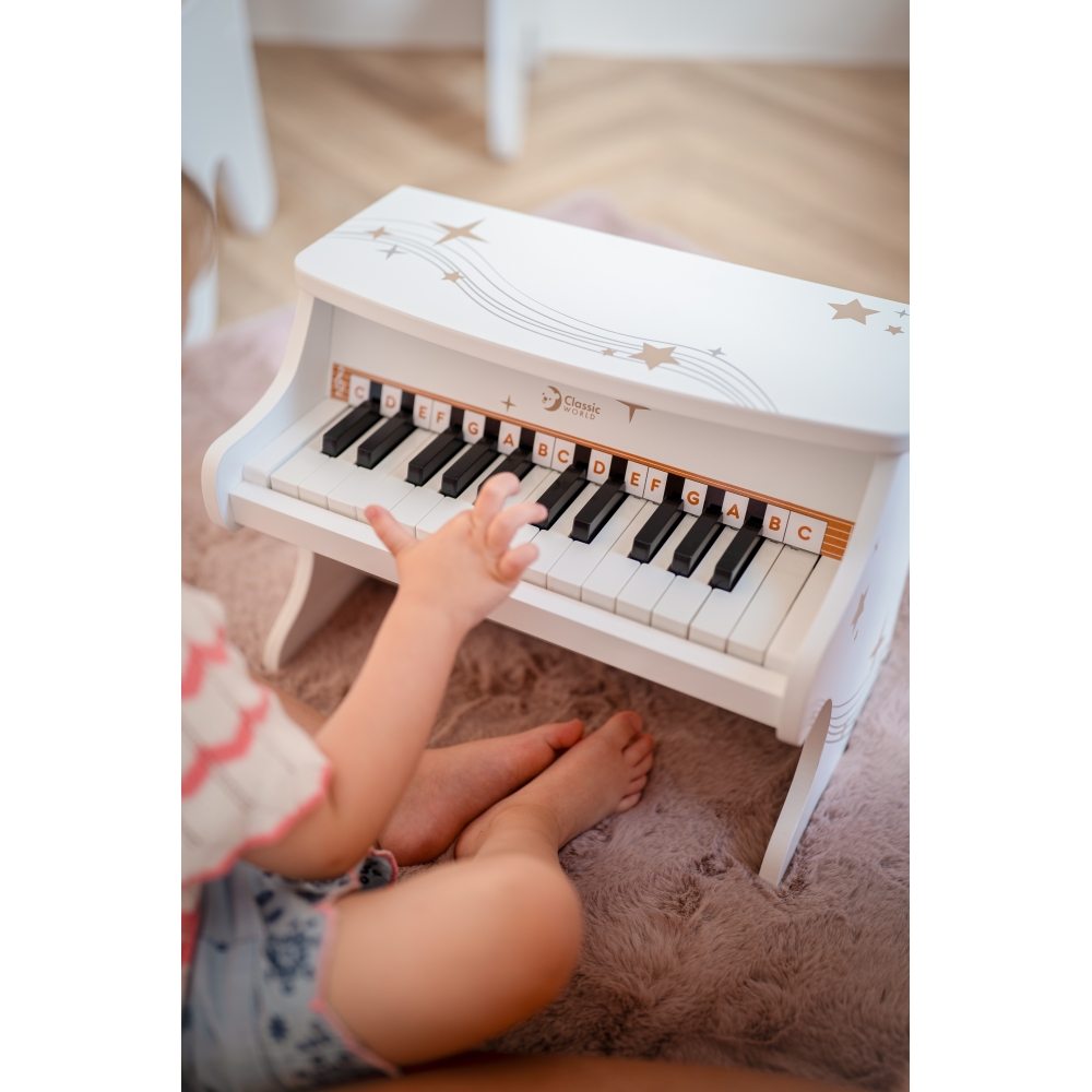 Fortepijonas CLASSIC WORLD juodas-Žaislai, Muzikiniai-e-vaikas