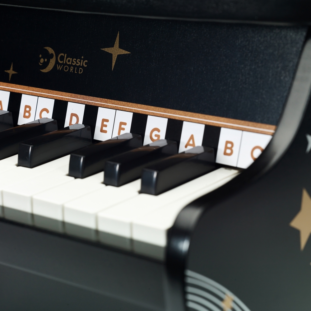 Fortepijonas CLASSIC WORLD juodas-Žaislai, Muzikiniai-e-vaikas