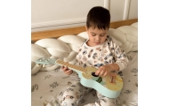CLASSIC WORLD Drewniane Ukulele Gitara dla Dzieci Różowa