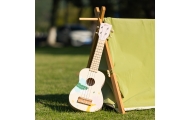 CLASSIC WORLD Drewniane Ukulele Gitara dla Dzieci Różowa