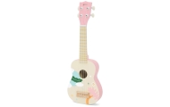 CLASSIC WORLD Drewniane Ukulele Gitara dla Dzieci Różowa