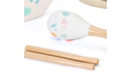 CLASSIC WORLD Set of musical instruments for children cymbals drum rattle 5 pcs.