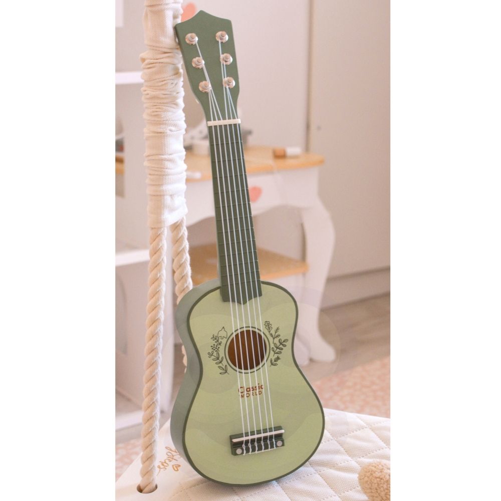 CLASSIC WORLD Drewniana Gitara Vintage dla Dzieci 3+					