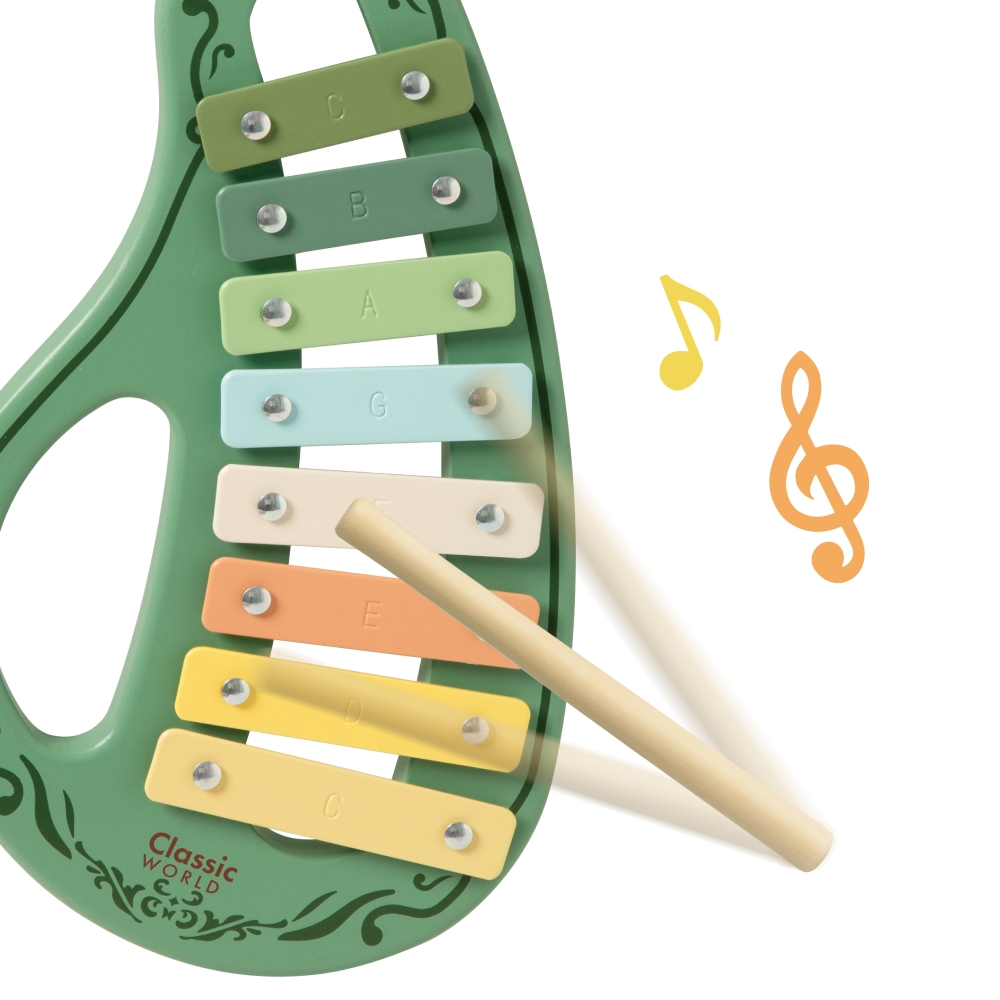 CLASSIC WORLD medinių vintažinių muzikos instrumentų rinkinys 18ms+