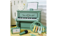 Medinis pianinas CLASSIC WORLD Vintage Piano + mokymosi knygelė-Žaislai, Muzikiniai, Mediniai-e-vaikas
