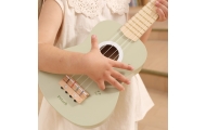 Medinė ukulelės gitara vaikams Viga žalia su natomis-Žaislai, Muzikiniai-e-vaikas