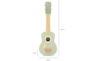 Viga Drewniane Ukulele Gitara Dla Dzieci Zielone Z Nutami