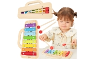 VIGA Cymbals Wooden Xylophone – Discover Your Little One's Musical Talent!