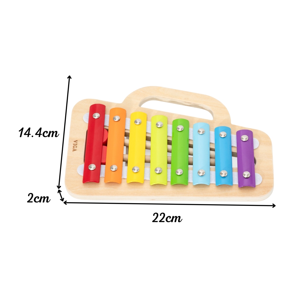 VIGA Cymbals Wooden Xylophone – Discover Your Little One's Musical Talent!