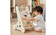 VIGA PolarB Wooden Push Walker Green Educational