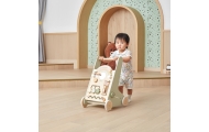 VIGA PolarB Wooden Push Walker Green Educational