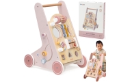 VIGA PolarB Wooden Push Walker Pink Educational