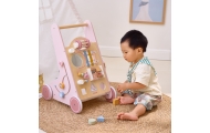 VIGA PolarB Wooden Push Walker Pink Educational