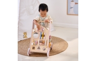 VIGA PolarB Wooden Push Walker Pink Educational