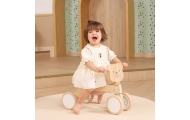 VIGA PolarB Wooden Ride-on Brown Teddy Bear with Soft Wheels					