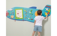 VIGA Drewniana Tablica Sensoryczna Manipulacyjna Samolot Certyfikat FSC Montessori