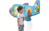 VIGA Drewniana Tablica Sensoryczna Manipulacyjna Samolot Certyfikat FSC Montessori