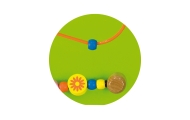 Medinė sensorinė lenta VIGA krokodilas FSC Montessori 91x32x6 cm