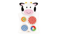 VIGA Wooden Manipulative Board Cow FSC Montessori Certificate
