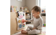 VIGA Wooden Manipulative Board Cow FSC Montessori Certificate