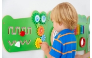 VIGA Tablica Sensoryczna Manipulacyjna Krokodyl Certyfikat FSC Montessori