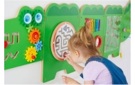 VIGA Tablica Sensoryczna Manipulacyjna Krokodyl Certyfikat FSC Montessori