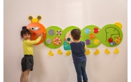 VIGA Drewniana Tablica Gąsienica Certyfikat FSC Montessori