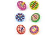 VIGA Colorful Wooden Spinning Top 1pc