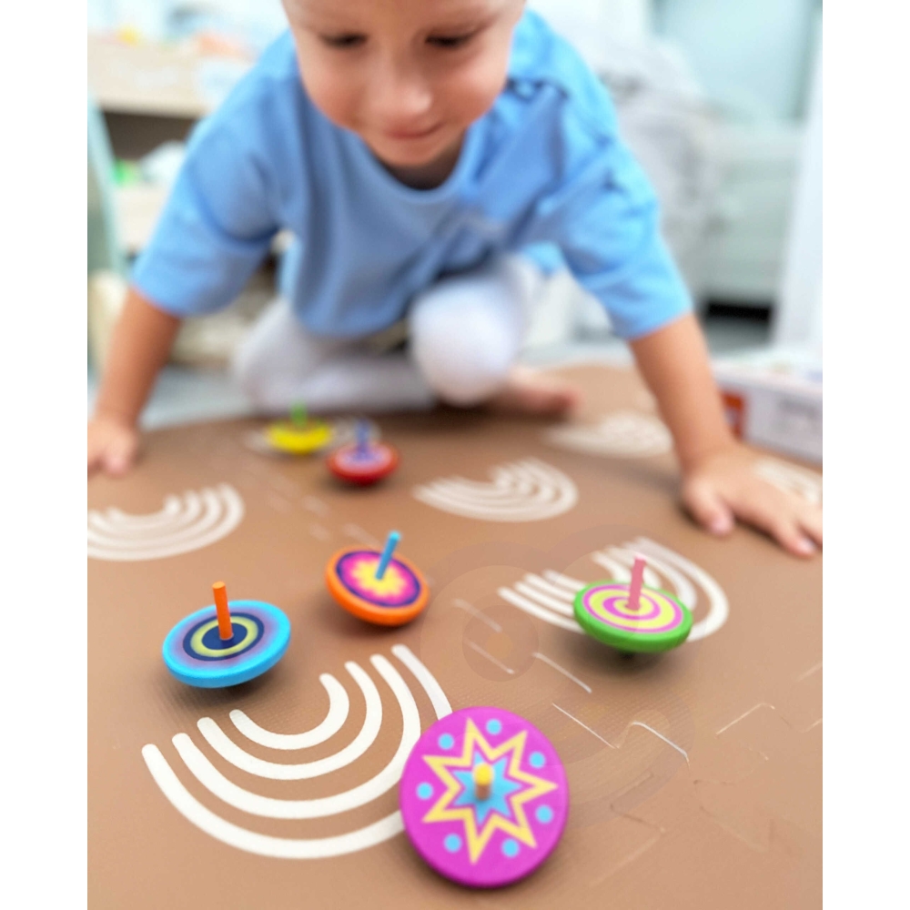 Spalvingas medinis sukutis VIGA, 1 vnt-Žaislai, Kūdikiams, Mediniai, Žaislai mažyliams (iki 4 m.