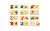 Medinė dėlionė VIGA Feed the Animal What Animals Eat
