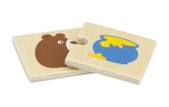 Medinė dėlionė VIGA Feed the Animal What Animals Eat