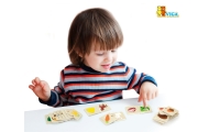 Medinė dėlionė VIGA Feed the Animal What Animals Eat