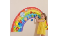 VIGA Wooden Sensory-Manipulation Board EDU Rainbow FSC Certificate
