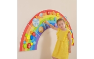 VIGA Wooden Sensory-Manipulation Board EDU Rainbow FSC Certificate