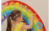 VIGA Wooden Sensory-Manipulation Board EDU Rainbow FSC Certificate
