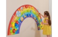 VIGA Wooden Sensory-Manipulation Board EDU Rainbow FSC Certificate