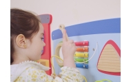 VIGA Drewniana Tablica Sensoryczna-Manipulacyjna EDU Pociąg