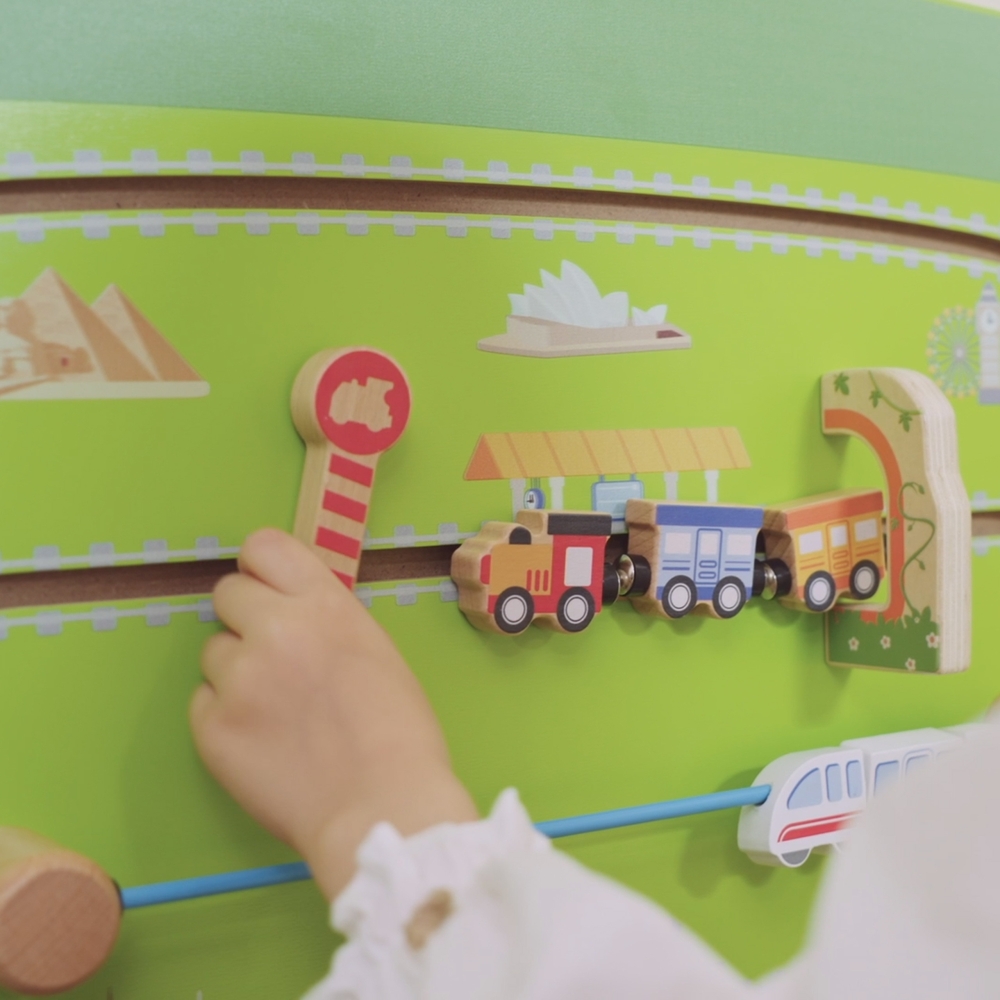 Medinė sensorinė-edukacinė lenta VIGA EDU Train