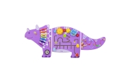 VIGA Drewniana Tablica Sensoryczna-Manipulacyjna EDU Triceratops