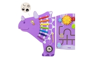 Sensorinė-edukacinė medinė lenta VIGA EDU Triceratops
