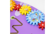 VIGA Drewniana Tablica Sensoryczna-Manipulacyjna EDU Triceratops