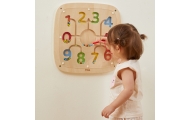 VIGA Drewniana Tablica Manipulacyjna Sensoryczna Nauka Liczenia Sorter