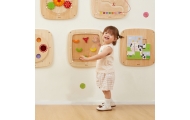 VIGA Drewniana Tablica Manipulacyjna Sensoryczna Gra w Pinball