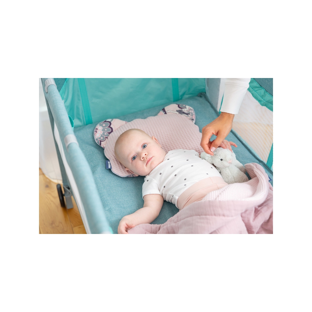 Kelioninė lovytė-maniežas Caretero BASIC PLUS, Grey-Miegui, Maniežai-e-vaikas