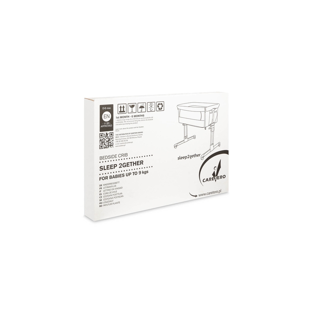 Kelioninė lovytė-lopšys Sleep2gether, Grey