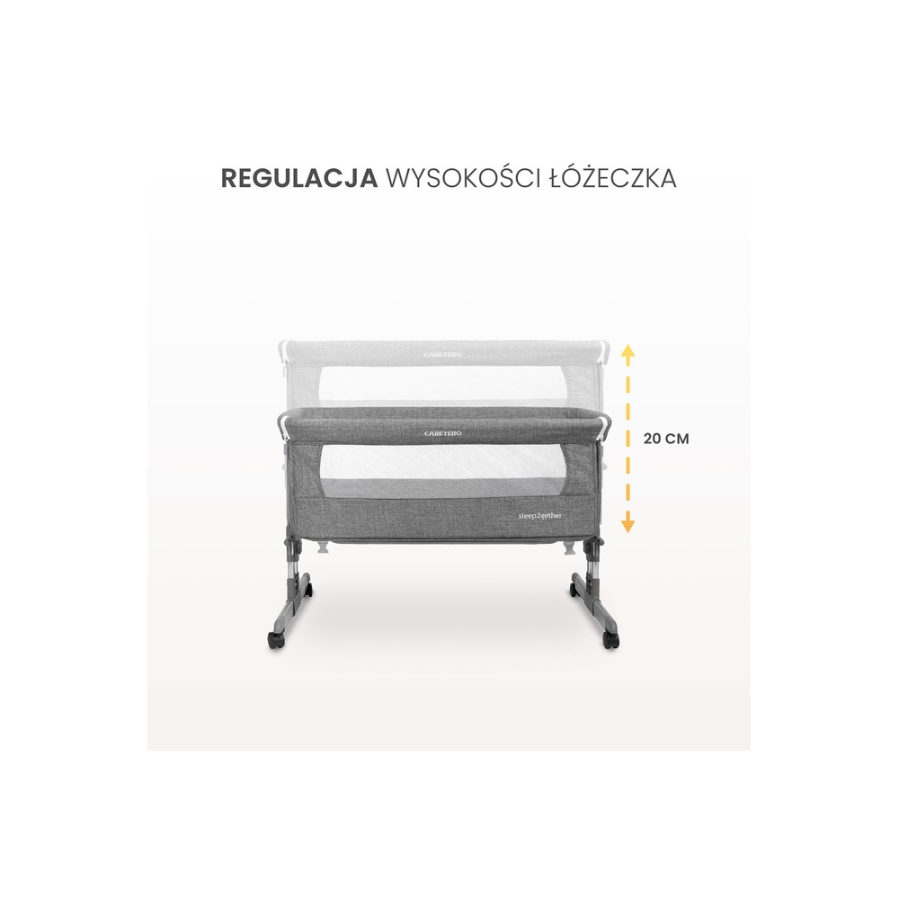 Kelioninė lovytė-lopšys Sleep2gether, Grey