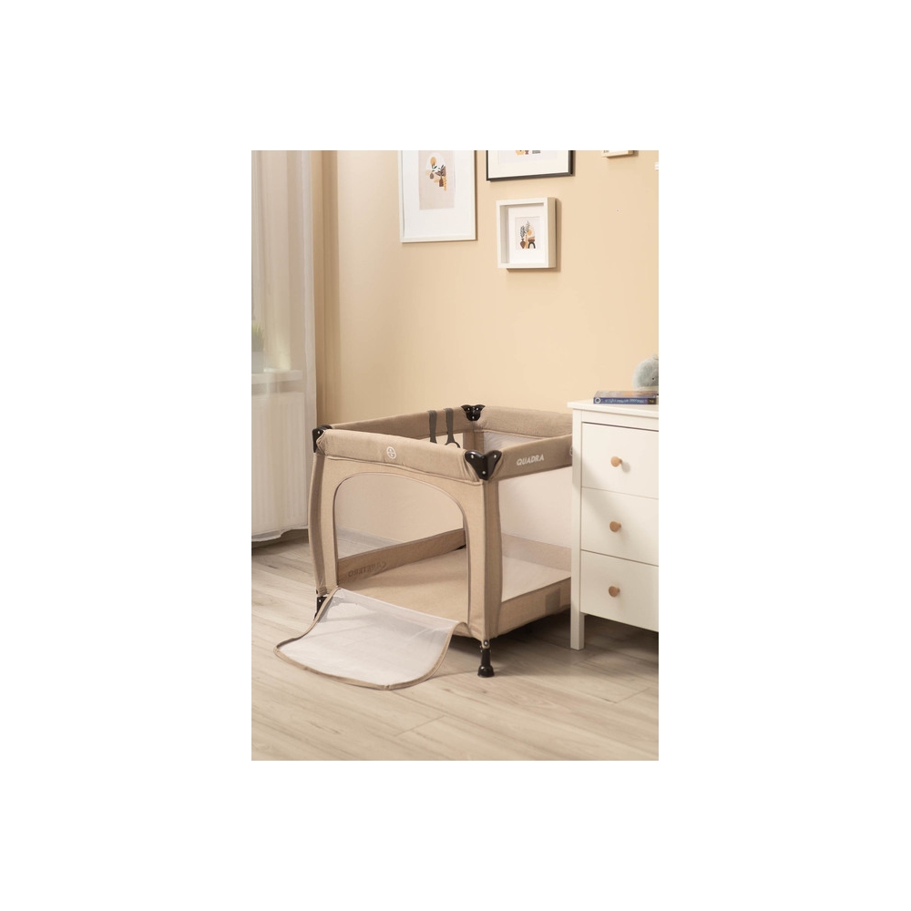 Maniežas - žaidimų aikštelė Caretero QUADRA, Brown-Miegui, Maniežai-e-vaikas