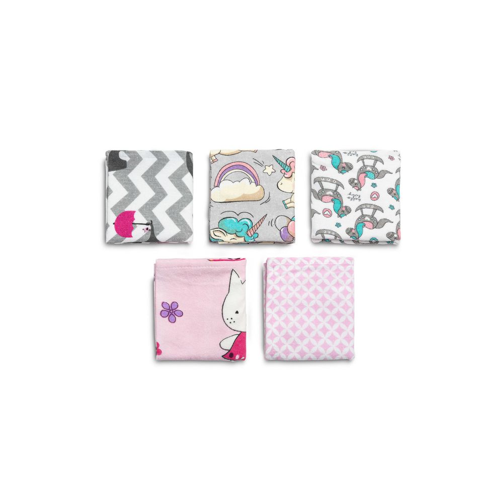 Flaneliniai vystyklai Sensillo CERATO Girl 50x60, 1vnt