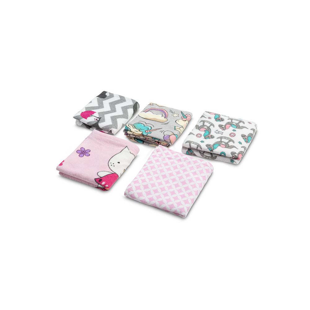 Flaneliniai vystyklai Sensillo CERATO Girl 50x60, 1vnt